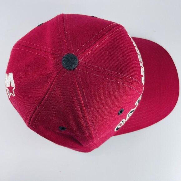 VTG 90's Starter NFL Arizona Cardinals Tri-Power Snapback Cap Hat Red Wool Logo - Picture 6 of 12